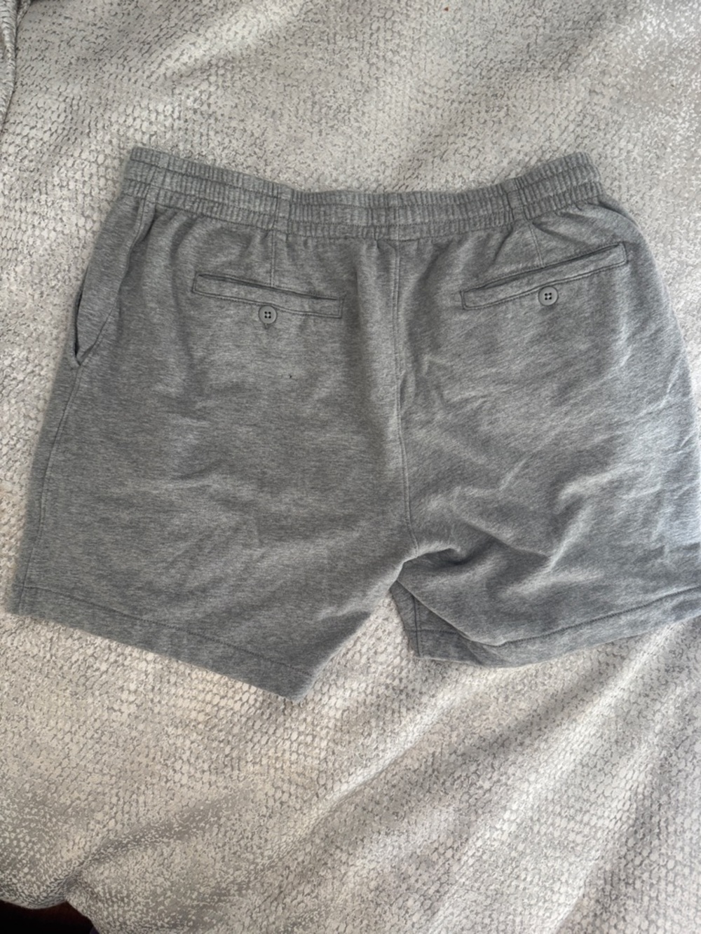 J. Crew Heather Gray Men’s Knit Drawstring Shorts - Picture 3 of 6
